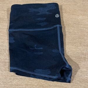 lululemon athletica navy Camo Athletic Shorts